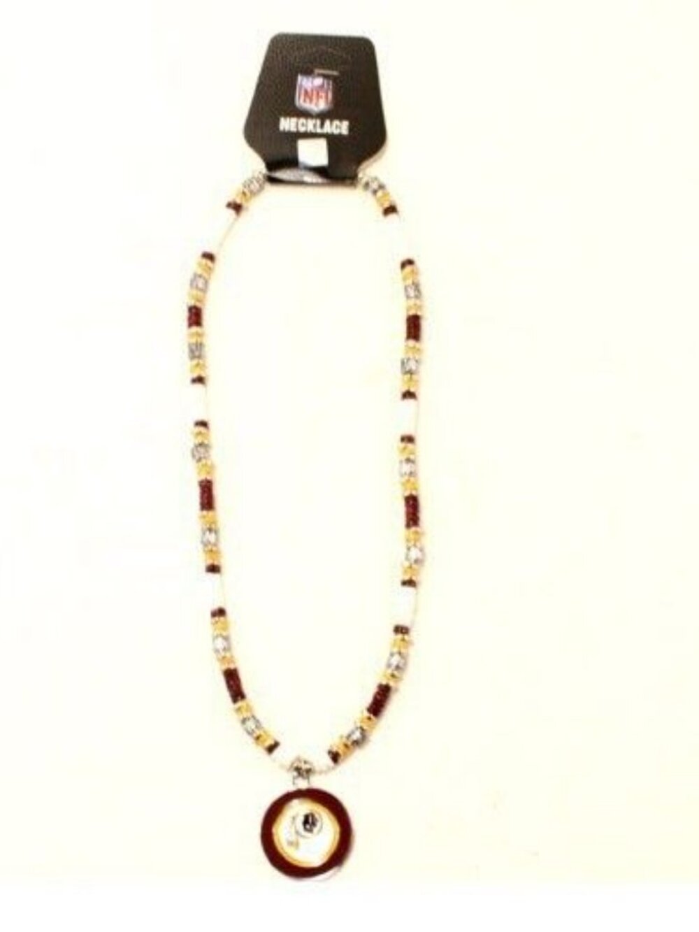 Washington Redskins Necklace 18" Natural Shell Fashion w/ Medallion NFL Official